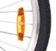 Réflecteur Roue Avant Vélo Œil De Chat Blanc StVZO - Sécurité Homologuée Pour Vélo Enfant